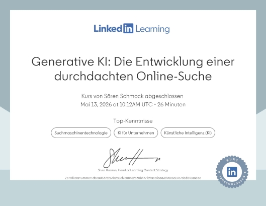 Generative KI: Die Entwicklung einer durchdachten Online-Suche